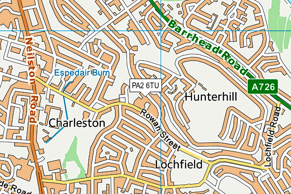 PA2 6TU map - OS VectorMap District (Ordnance Survey) PA2 6TU map - OS VectorMap District (Ordnance Survey)