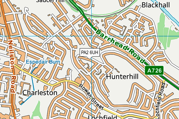 PA2 6UH map - OS VectorMap District (Ordnance Survey)