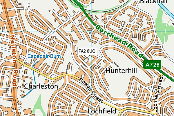 PA2 6UQ map - OS VectorMap District (Ordnance Survey)