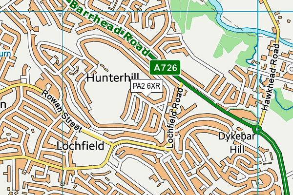 PA2 6XR map - OS VectorMap District (Ordnance Survey) PA2 6XR map - OS VectorMap District (Ordnance Survey)