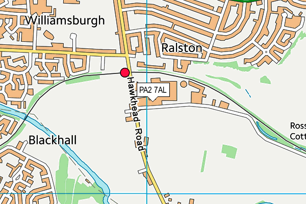 PA2 7AL map - OS VectorMap District (Ordnance Survey) PA2 7AL map - OS VectorMap District (Ordnance Survey)