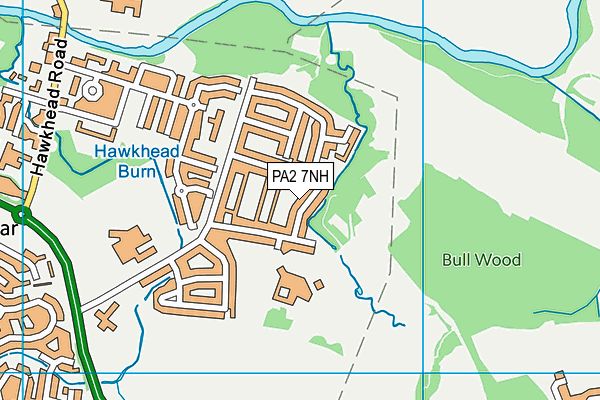 PA2 7NH map - OS VectorMap District (Ordnance Survey) PA2 7NH map - OS VectorMap District (Ordnance Survey)