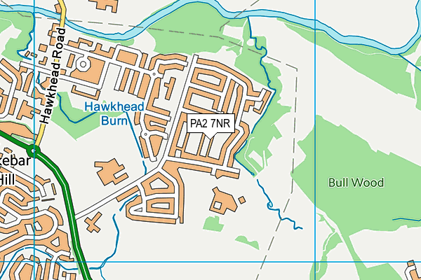PA2 7NR map - OS VectorMap District (Ordnance Survey) PA2 7NR map - OS VectorMap District (Ordnance Survey)
