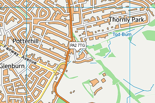 PA2 7TG map - OS VectorMap District (Ordnance Survey) PA2 7TG map - OS VectorMap District (Ordnance Survey)