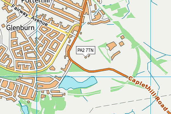 PA2 7TN map - OS VectorMap District (Ordnance Survey) PA2 7TN map - OS VectorMap District (Ordnance Survey)