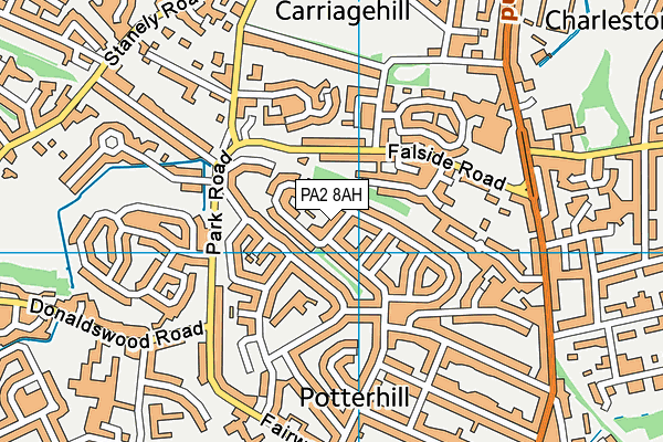 PA2 8AH map - OS VectorMap District (Ordnance Survey) PA2 8AH map - OS VectorMap District (Ordnance Survey)