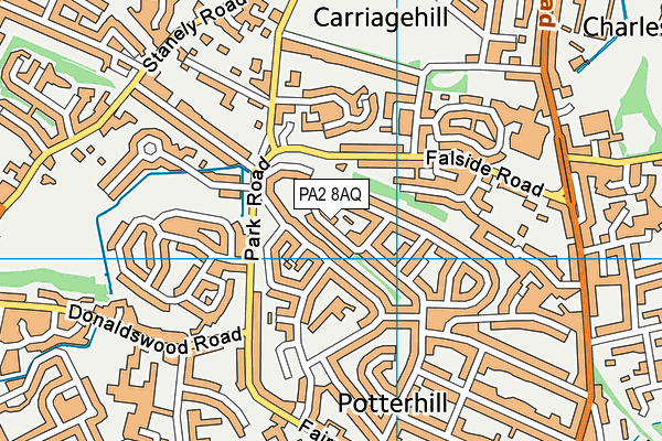 PA2 8AQ map - OS VectorMap District (Ordnance Survey) PA2 8AQ map - OS VectorMap District (Ordnance Survey)