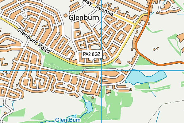 PA2 8GZ map - OS VectorMap District (Ordnance Survey) PA2 8GZ map - OS VectorMap District (Ordnance Survey)