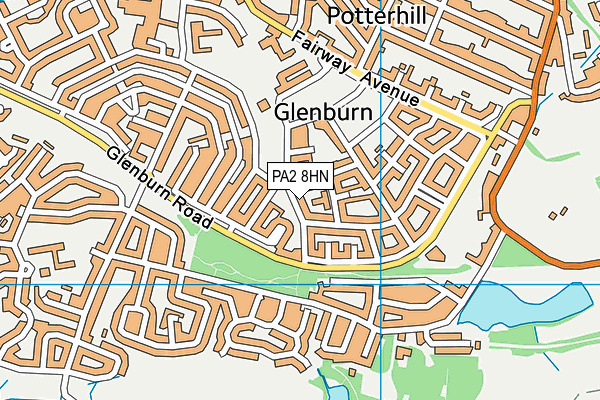 PA2 8HN map - OS VectorMap District (Ordnance Survey) PA2 8HN map - OS VectorMap District (Ordnance Survey)