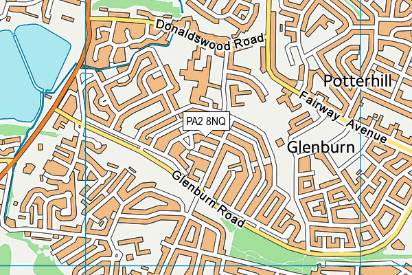 PA2 8NQ map - OS VectorMap District (Ordnance Survey) PA2 8NQ map - OS VectorMap District (Ordnance Survey)