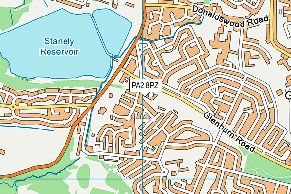 PA2 8PZ map - OS VectorMap District (Ordnance Survey) PA2 8PZ map - OS VectorMap District (Ordnance Survey)
