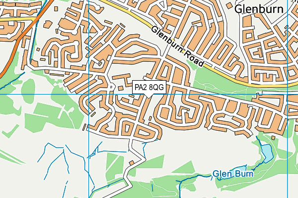 PA2 8QG map - OS VectorMap District (Ordnance Survey) PA2 8QG map - OS VectorMap District (Ordnance Survey)