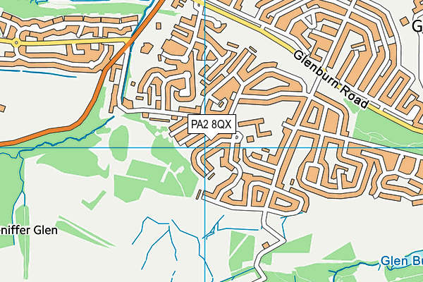 PA2 8QX map - OS VectorMap District (Ordnance Survey) PA2 8QX map - OS VectorMap District (Ordnance Survey)