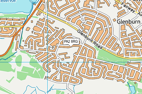 PA2 8RG map - OS VectorMap District (Ordnance Survey) PA2 8RG map - OS VectorMap District (Ordnance Survey)