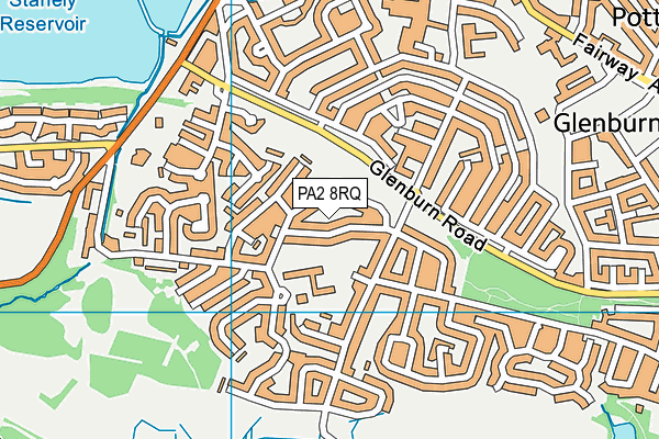 PA2 8RQ map - OS VectorMap District (Ordnance Survey) PA2 8RQ map - OS VectorMap District (Ordnance Survey)