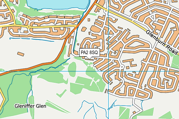 PA2 8SQ map - OS VectorMap District (Ordnance Survey) PA2 8SQ map - OS VectorMap District (Ordnance Survey)
