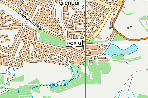 PA2 8TQ map - OS VectorMap District (Ordnance Survey)