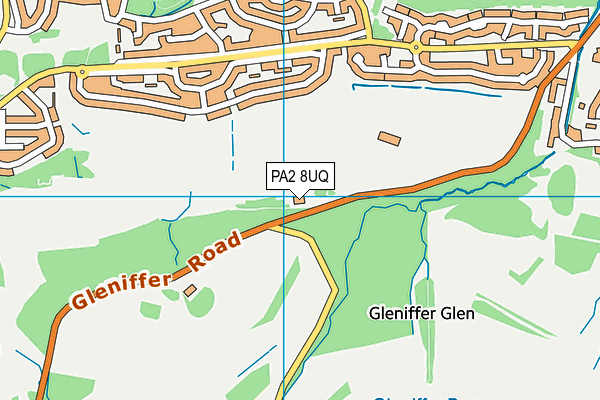 PA2 8UQ map - OS VectorMap District (Ordnance Survey) PA2 8UQ map - OS VectorMap District (Ordnance Survey)