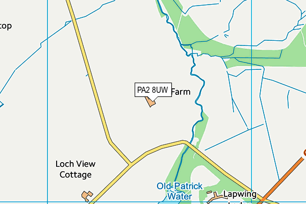 PA2 8UW map - OS VectorMap District (Ordnance Survey) PA2 8UW map - OS VectorMap District (Ordnance Survey)