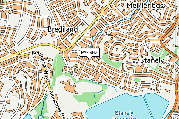 PA2 9HZ map - OS VectorMap District (Ordnance Survey) PA2 9HZ map - OS VectorMap District (Ordnance Survey)