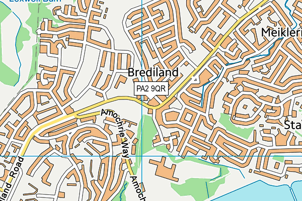 PA2 9QR map - OS VectorMap District (Ordnance Survey) PA2 9QR map - OS VectorMap District (Ordnance Survey)