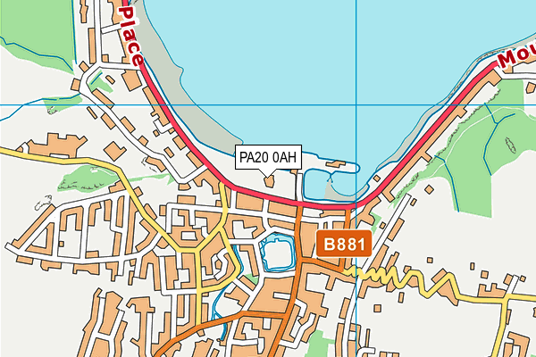 PA20 0AH map - OS VectorMap District (Ordnance Survey) PA20 0AH map - OS VectorMap District (Ordnance Survey)