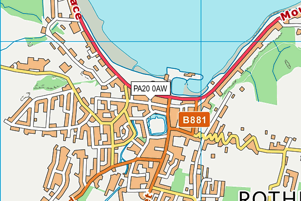 PA20 0AW map - OS VectorMap District (Ordnance Survey) PA20 0AW map - OS VectorMap District (Ordnance Survey)