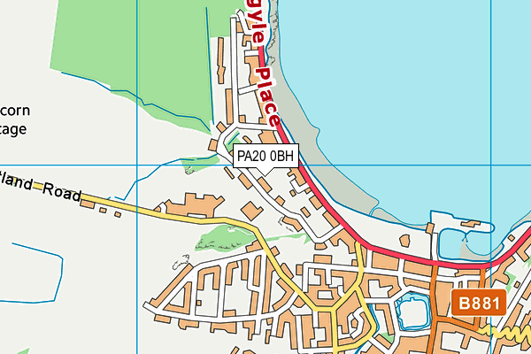 PA20 0BH map - OS VectorMap District (Ordnance Survey) PA20 0BH map - OS VectorMap District (Ordnance Survey)