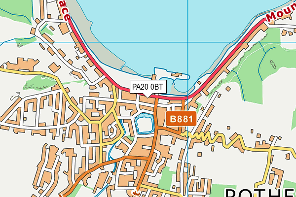 PA20 0BT map - OS VectorMap District (Ordnance Survey) PA20 0BT map - OS VectorMap District (Ordnance Survey)