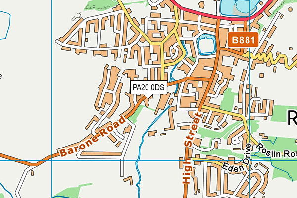 PA20 0DS map - OS VectorMap District (Ordnance Survey) PA20 0DS map - OS VectorMap District (Ordnance Survey)