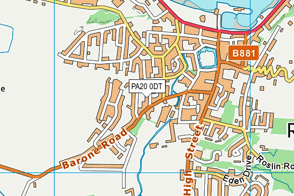 PA20 0DT map - OS VectorMap District (Ordnance Survey) PA20 0DT map - OS VectorMap District (Ordnance Survey)
