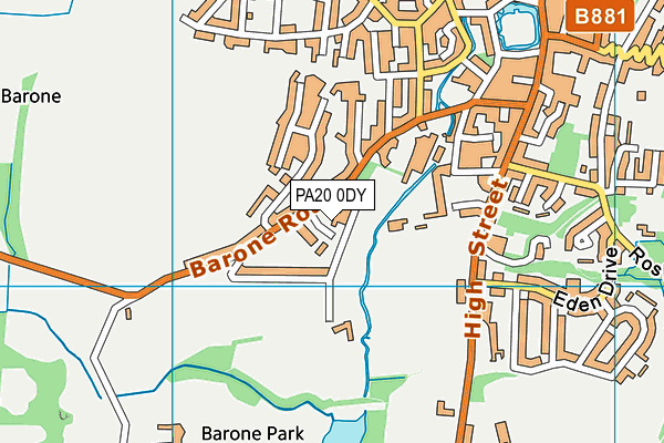 PA20 0DY map - OS VectorMap District (Ordnance Survey) PA20 0DY map - OS VectorMap District (Ordnance Survey)