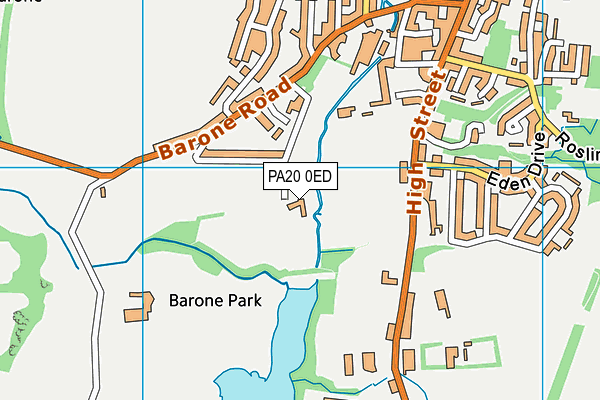 PA20 0ED map - OS VectorMap District (Ordnance Survey) PA20 0ED map - OS VectorMap District (Ordnance Survey)