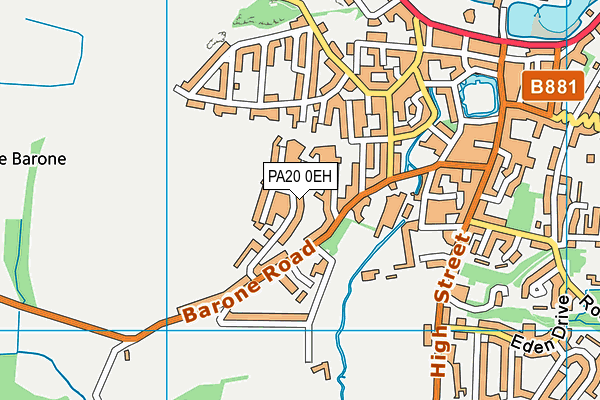 PA20 0EH map - OS VectorMap District (Ordnance Survey) PA20 0EH map - OS VectorMap District (Ordnance Survey)