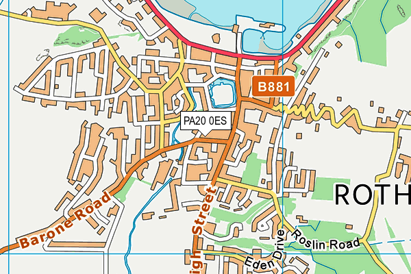 PA20 0ES map - OS VectorMap District (Ordnance Survey) PA20 0ES map - OS VectorMap District (Ordnance Survey)