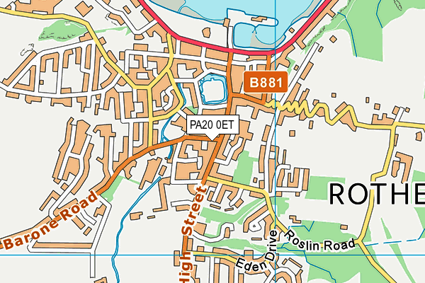PA20 0ET map - OS VectorMap District (Ordnance Survey) PA20 0ET map - OS VectorMap District (Ordnance Survey)