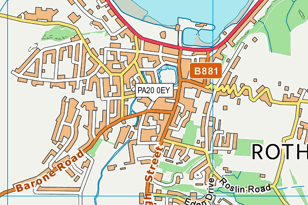 PA20 0EY map - OS VectorMap District (Ordnance Survey) PA20 0EY map - OS VectorMap District (Ordnance Survey)