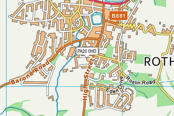 PA20 0HD map - OS VectorMap District (Ordnance Survey) PA20 0HD map - OS VectorMap District (Ordnance Survey)