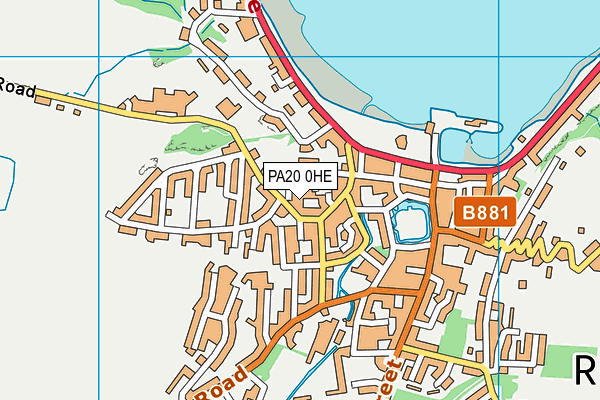 PA20 0HE map - OS VectorMap District (Ordnance Survey) PA20 0HE map - OS VectorMap District (Ordnance Survey)