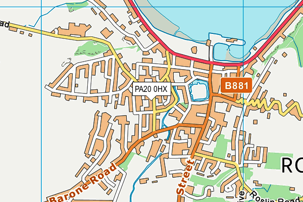 PA20 0HX map - OS VectorMap District (Ordnance Survey) PA20 0HX map - OS VectorMap District (Ordnance Survey)