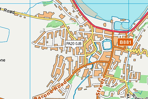 PA20 0JB map - OS VectorMap District (Ordnance Survey) PA20 0JB map - OS VectorMap District (Ordnance Survey)