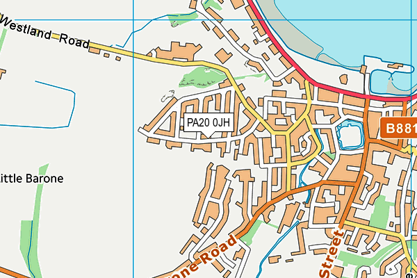 PA20 0JH map - OS VectorMap District (Ordnance Survey) PA20 0JH map - OS VectorMap District (Ordnance Survey)