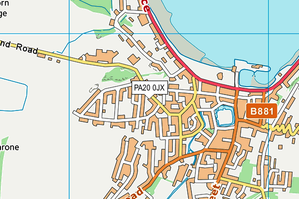 PA20 0JX map - OS VectorMap District (Ordnance Survey) PA20 0JX map - OS VectorMap District (Ordnance Survey)