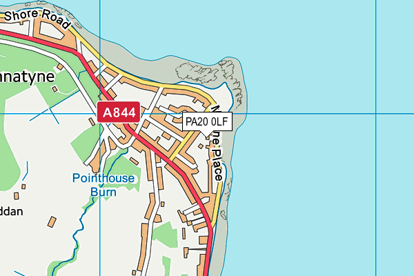 PA20 0LF map - OS VectorMap District (Ordnance Survey) PA20 0LF map - OS VectorMap District (Ordnance Survey)