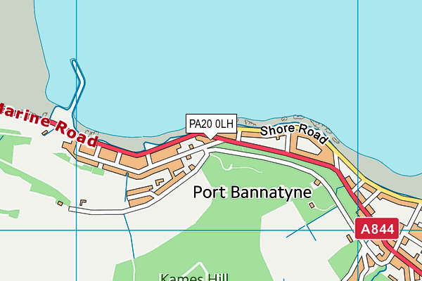 PA20 0LH map - OS VectorMap District (Ordnance Survey) PA20 0LH map - OS VectorMap District (Ordnance Survey)