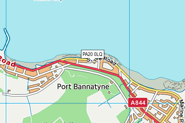 PA20 0LQ map - OS VectorMap District (Ordnance Survey) PA20 0LQ map - OS VectorMap District (Ordnance Survey)