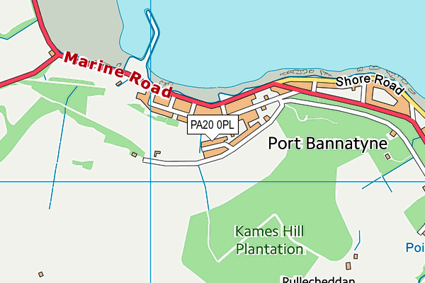 PA20 0PL map - OS VectorMap District (Ordnance Survey) PA20 0PL map - OS VectorMap District (Ordnance Survey)