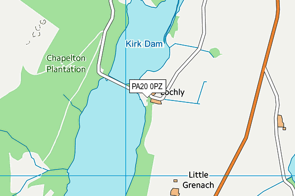 PA20 0PZ map - OS VectorMap District (Ordnance Survey) PA20 0PZ map - OS VectorMap District (Ordnance Survey)