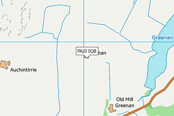 PA20 0QB map - OS VectorMap District (Ordnance Survey) PA20 0QB map - OS VectorMap District (Ordnance Survey)