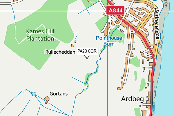 PA20 0QR map - OS VectorMap District (Ordnance Survey)
